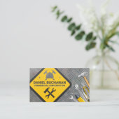 Bauzeichen | Hardware-Tools | Stahl Visitenkarte (Stehend Vorderseite)