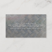 Bauzeichen | Hardware-Tools | Stahl Visitenkarte (Rückseite)