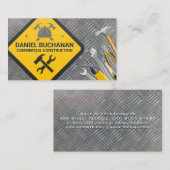 Bauzeichen | Hardware-Tools | Stahl Visitenkarte (Vorne/Hinten)