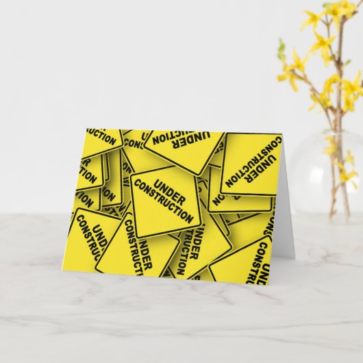 Bauzeichen Karte (Gelbe Blume)