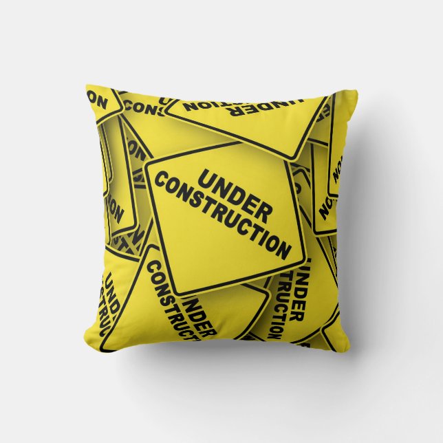 Bauzeichen Kissen (Vorderseite)