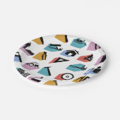 Bauzeichen Pappteller (Schrägansicht)