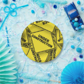 Bauzeichen Pappteller (Party)