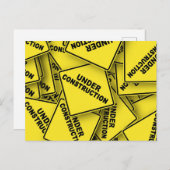 Bauzeichen Postkarte (Vorne/Hinten)