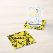 Bauzeichen Rechteckiger Pappuntersetzer (Vor Ort)