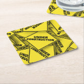 Bauzeichen Rechteckiger Pappuntersetzer (angewinkelt)