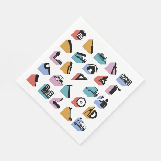 Bauzeichen Serviette (Ecke)