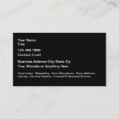 Bauziegelmuster-Visitenkarten Visitenkarte (Rückseite)