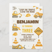 Bauzone Einladung (Vorne/Hinten)