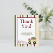 Bauzone Flat Dankeschön Karte (Stehend Vorderseite)