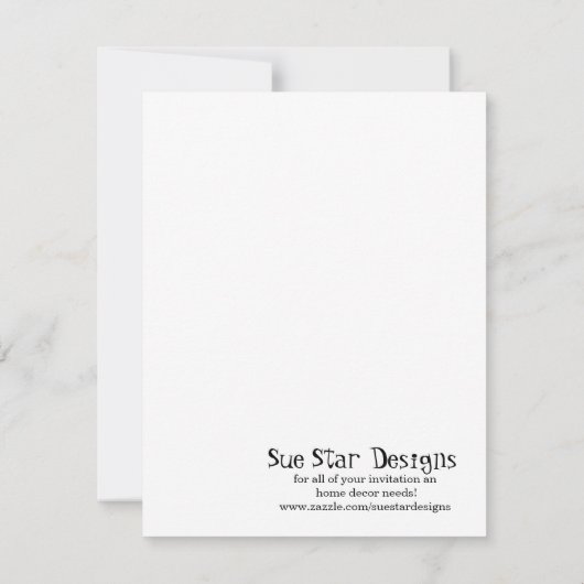 Bauzone Flat Dankeschön Karte (Rückseite)