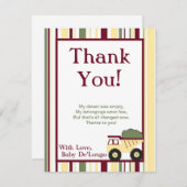 Bauzone Flat Dankeschön Karte (Vorne/Hinten)