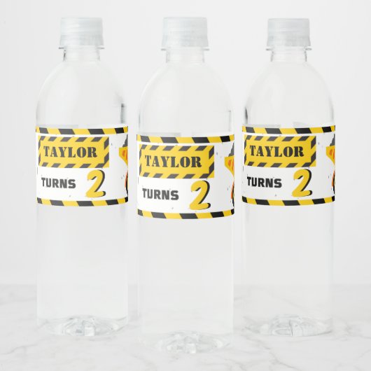 Bauzone Geburtswasserflasche Wasserflaschenetikett (Flaschen)