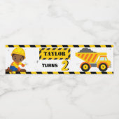 Bauzone Geburtswasserflasche Wasserflaschenetikett (Einzelnes Label)