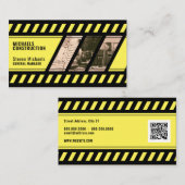 Bauzone inspiriert Visitenkarte (Vorne/Hinten)