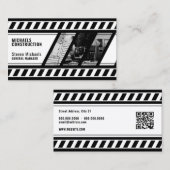 Bauzone inspiriert Visitenkarte (Vorne/Hinten)