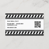 Bauzone inspiriert Visitenkarte (Rückseite)