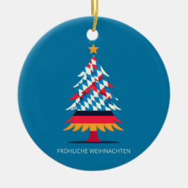 BAVARIA FLAG INSPIRIERT KERAMIK ORNAMENT