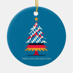 BAVARIA FLAG INSPIRIERT KERAMIK ORNAMENT