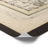 Bavaria Map, Germany Poster, Historical Map 1712 Poster (Ecke)