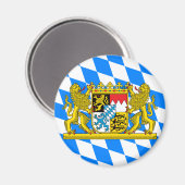 Bavaria-Wappen Magnet (Vorderseite/Rückseite)