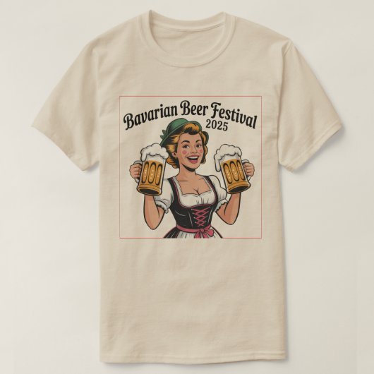 Bavarian Beer Festival T - Shirt - Ideal für Bier (Design vorne)