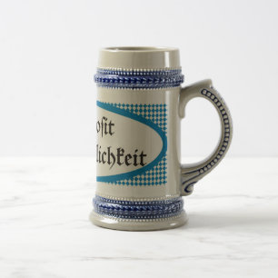 Bavarian beer toast Gemütlichkeit Prosit Bierglas