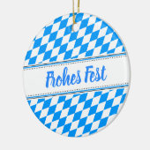 Bavarian Blue White Keramik Ornament (Links)