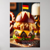 Bavarian Brat Burger Bliss 24x36 Poster (Vorne)