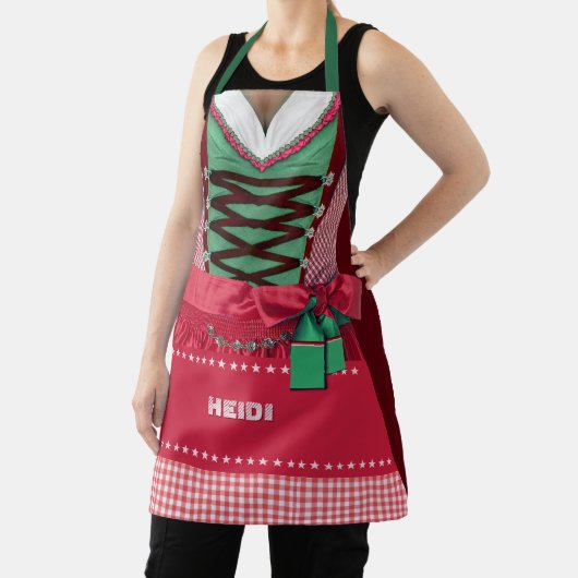 Bavarian Dirndl mit Ihrem Namen Schürze (InSitu)