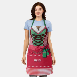 Bavarian Dirndl mit Ihrem Namen Schürze