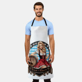 Bavarian Festivals blondes Dirndl mit Prost Cheers Schürze (Getragen)