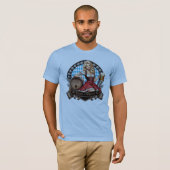 Bavarian Festivals blondes Dirndl mit Prost Cheers T-Shirt (Vorne ganz)