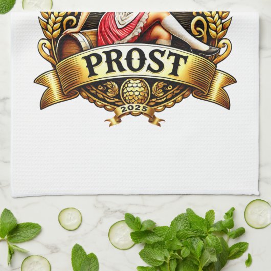 Bavarian Festivals -  Dirndl 2025 Geschirrtuch (Gefaltet)