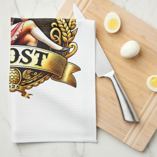 Bavarian Festivals - Dirndl 2025 Geschirrtuch (Viertel Falte)