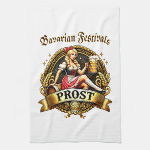 Bavarian Festivals -  Dirndl 2025 Geschirrtuch