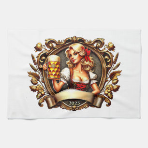 Bavarian Festivals - Prost -  Kirchweih 2025 Geschirrtuch