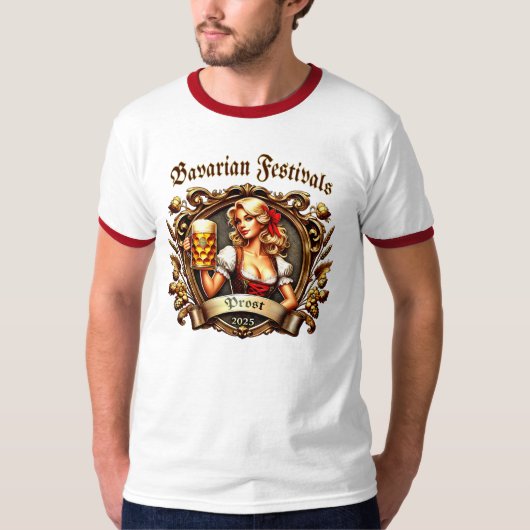 Bavarian Festivals - Prost -  Kirchweih 2025 T-Shirt (Vorderseite)