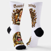 Bavarian Festivals  Volksfest Prost Kirchweih 2025 Socken (Gewinkelt)