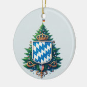 BAVARIAN FLAG INSPIRIERT KERAMIK ORNAMENT (Links)