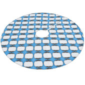 Bavarian Fleece Weihnachtsbaumdecke (Schrägansicht)