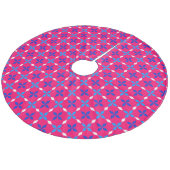 Bavarian Fleece Weihnachtsbaumdecke (Schrägansicht)