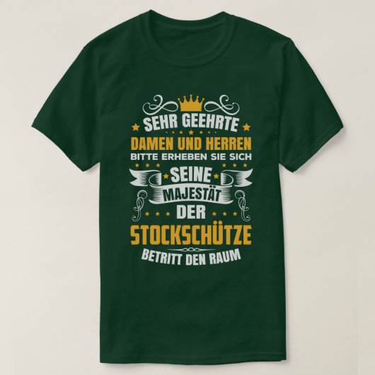 Bavarisches Curling T-Shirt (Design vorne)