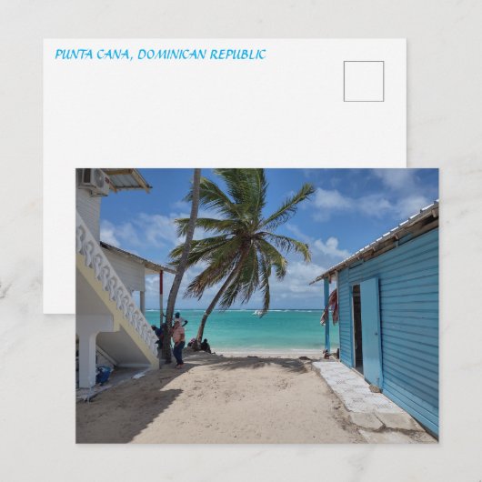 BAVARO BEACH #1 Postkarte (Vorne/Hinten)