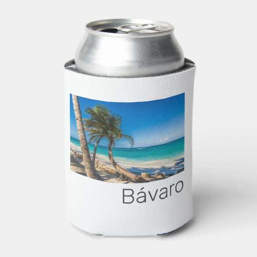 Bavaro Beach Caribbean Dominican Republic Souvenir Dosenkühler (Kanne Vorderseite)