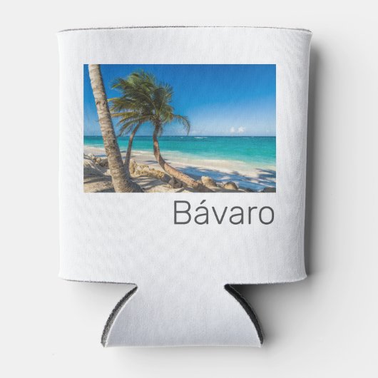 Bavaro Beach Caribbean Dominican Republic Souvenir Dosenkühler (Vorderseite)