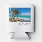 Bavaro Beach Caribbean Dominican Republic Souvenir Dosenkühler (Rückseite)