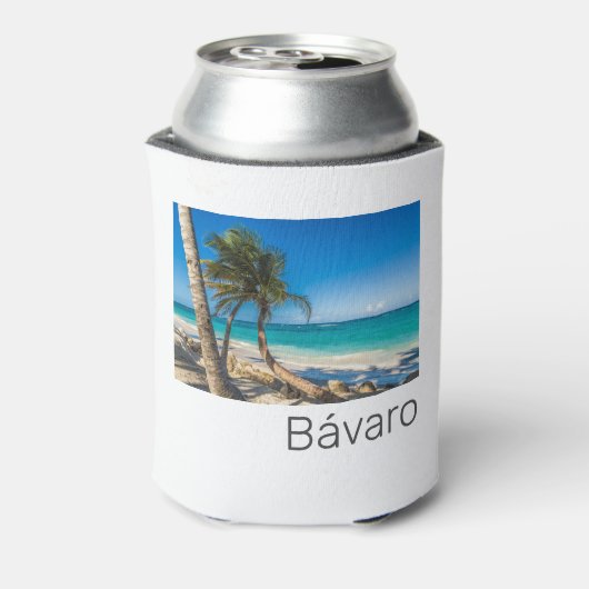 Bavaro Beach Caribbean Dominican Republic Souvenir Dosenkühler (Kanne Rückseite)