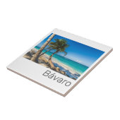 Bavaro Beach Caribbean Dominican Republic Souvenir Fliese (Seite)