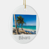 Bavaro Beach Caribbean Dominican Republic Souvenir Keramik Ornament (Rechts)